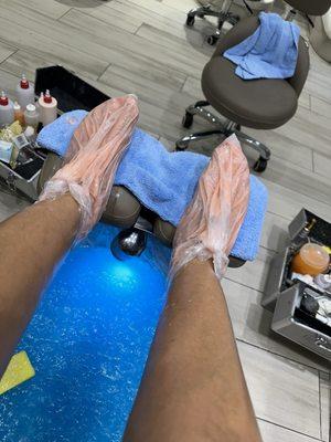 waxing my feet