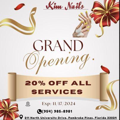 Grand Opening Special!