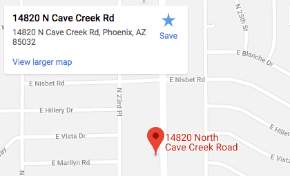 14820 N Cave Creek Rd, Ste 12, Phoenix, AZ, 85032,