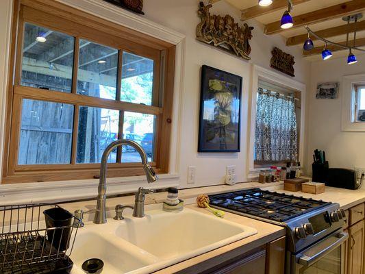 Kitchen in the Carriage House.  Design and drafting of new construction.