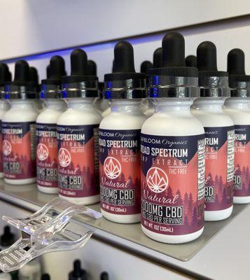 Our broad-spectrum tinctures are THC-Free, meaning anyone can have the benefits of CBD without the worry!