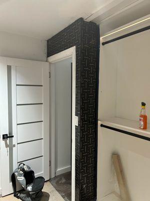 Bedroom Wall Tile Install