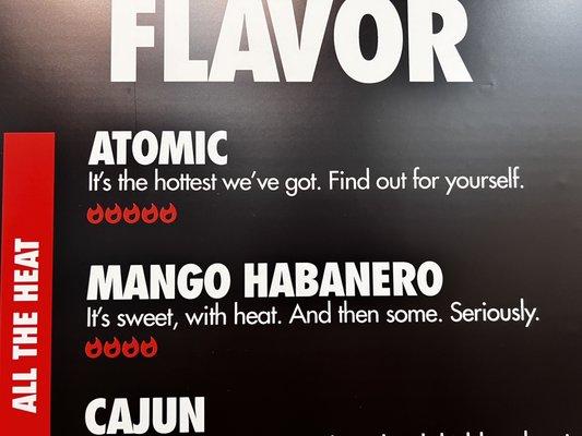 Restaurant  flavors and favorite sauces atomic BBQ