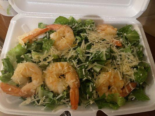 Caesar Salad with Shrimp