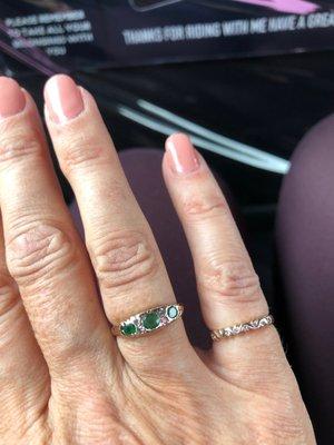 New to me vintage emerald ring!