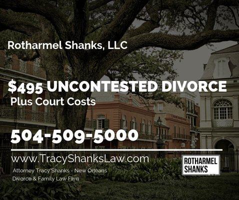 $495 - Flat Fee Uncontested Divorce