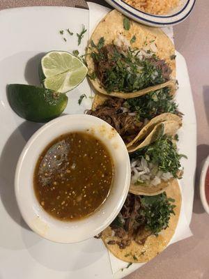 Quesobirria Taco plate