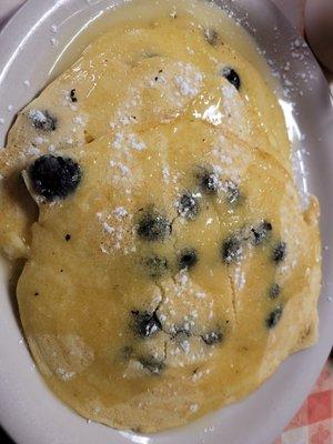 Lemon ricotta blueberry pancakes special ($8.95). I had wanted plain blueberry but these were still good. Light and thin!