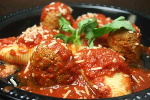 Ziti with nick's home made meatballs