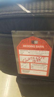 It's NOT a legal floor sample if the law tag has been removed and sent to the manufacturer for credit. Example of fraud mentioned above.