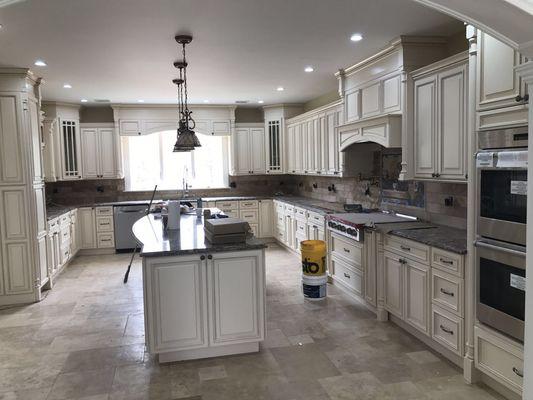 Customer's finished kitchen.