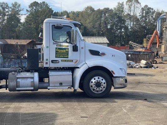 We have large trucks that travel throughout Georgia, picking up metal scrap and repackaging it at our facilities