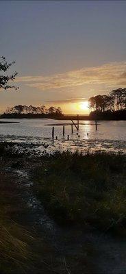 Nature walks with beautiful sunrises within minutes from our RV Park