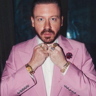 Our pink suit looks amazing on Macklemore