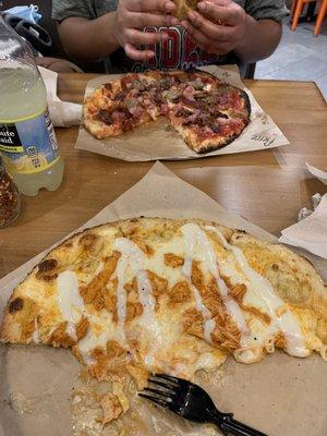 Carnivore and the buffalo wing pizza