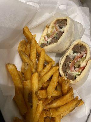 Gyros and fries