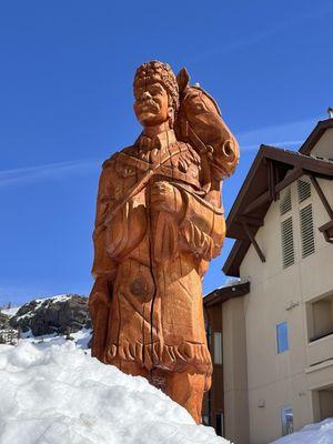 Statue in the village.