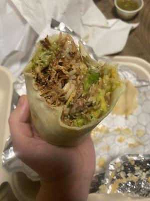 Shredded Brisket Burrito