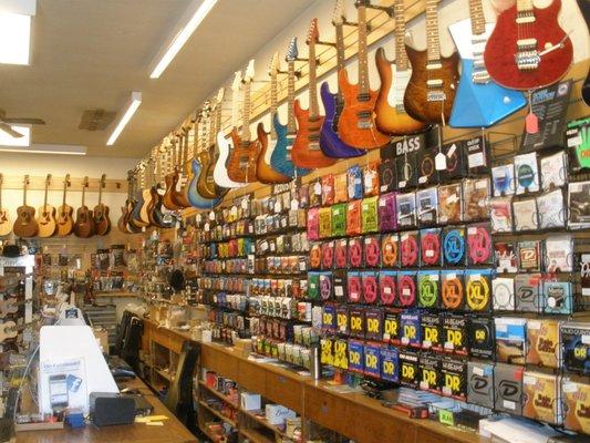 Geib Music, Redwood City, CA - store interior