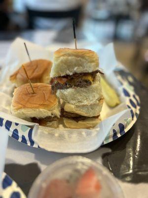 Beef and Bacon Sliders