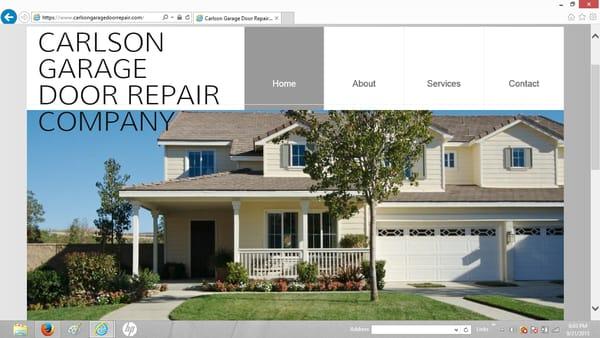 Licensed and insured, locally, family owned Carlson Garage Door Repair Company.  Call today! 763-203-0618.