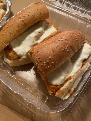 Vodka Chicken Parm on Garlic Bread