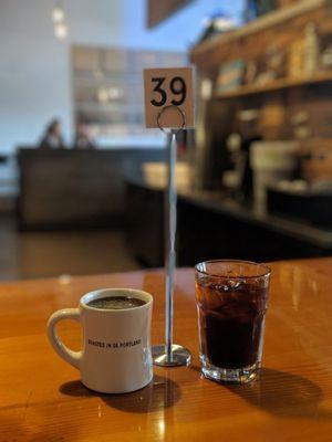 Americano & cold brew