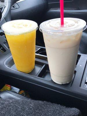 The best Agua Fresca's - Horchata and piña-naranja