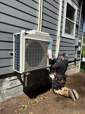 Ductless installation