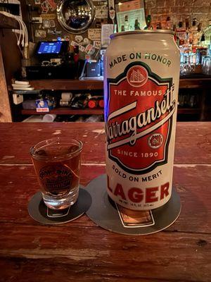 Narragansett and whiskey