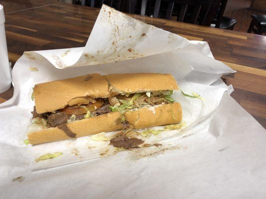 Roast beef po boy.