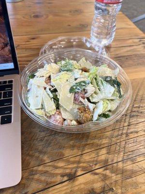 $ 12 for this?1. the most overpriced chicken caesar salad you can find.