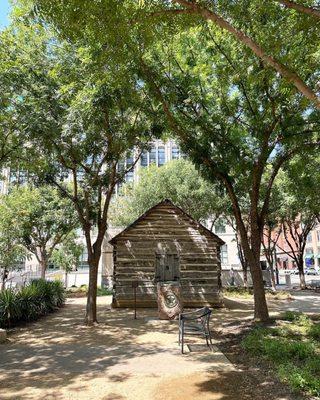 John Neely Bryan Cabin City of Dallas founder's original log cabin