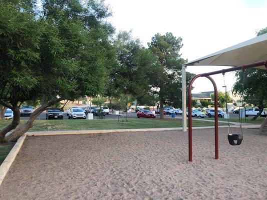 Parking next to playground