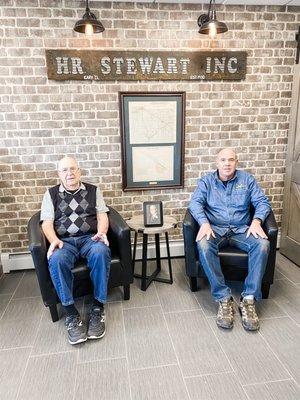 1st Generation (Middle)- Howard Stewart 2nd Generation (Left)- Allan Stewart 3rd Generation (Right)- Jim Stewart