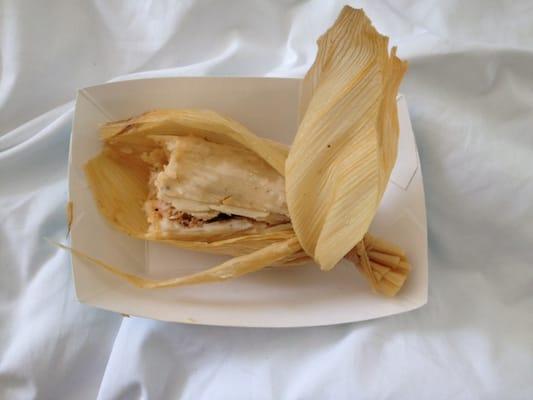 Damn good tamale! That hot sauce is bombbb too.. Pretty spicy!