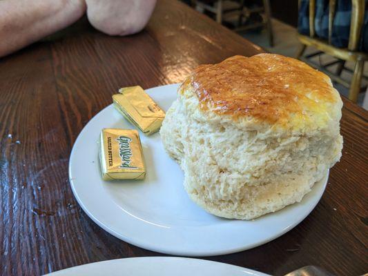 Huge fluffy homemade biscuit