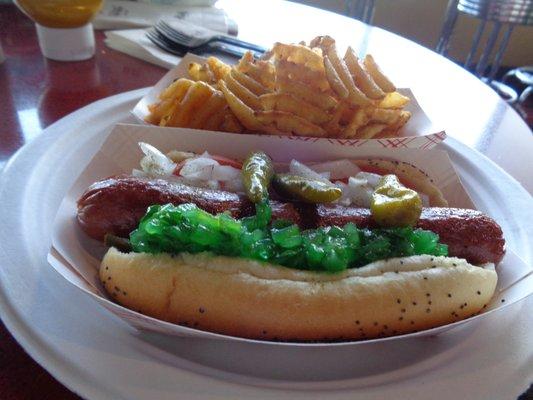 Chicago Dog & Criss Cut Fries