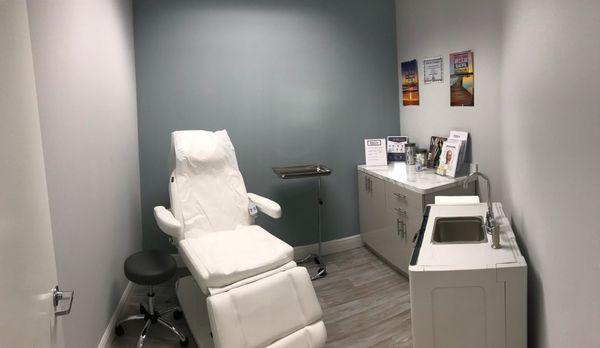 Our exam room where we do Aesthetic services