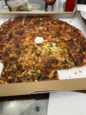 "Well Done" pizza