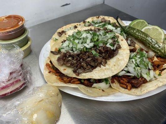 Tacos al Pastor and adada tacos