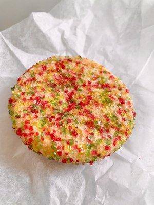 Sugar sprinkle cookie.