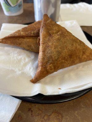 Samosa-- I will get these Every-time we eat here.. little pockets of flavor-