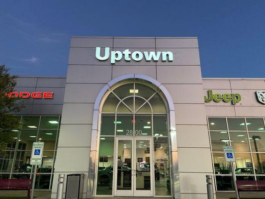 UPTOWN Chrysler Dodge Jeep Ram FIAT Sales Showroom welcomes you!