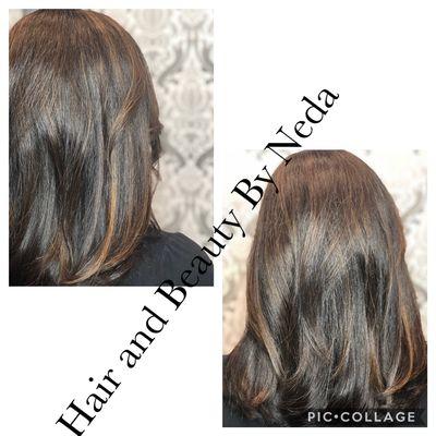 Ammonia free color and highlights at Hair and Beauty By Neda