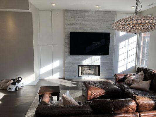 Fireplace TV Installation Chicago by HDInstalls