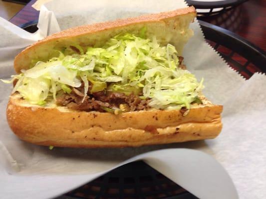 Cheesesteak with toppings