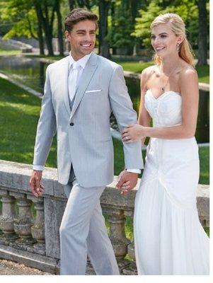 Ike Behar Grenada Cement Grey Tuxedo