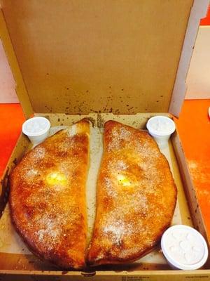 Two large calzones!