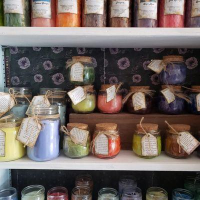 Locally handmade candles by Tracci